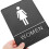 Badezimmer Schild Tür Miss Acryl Logo Aufkleber 6