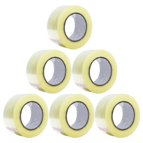 6 Rollen Transparent Gestreift Einseitig Klebeband Für Verpackungen
