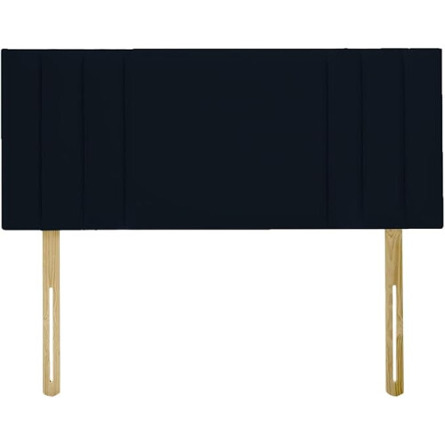 (Double Black) 4fh 6insh Plush Velvet Lined Headboard