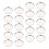50er Pack Leere Runde Lidschatten Organizer Für Reisen Für 6