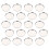 50er Pack Leere Runde Lidschatten Organizer Für Reisen Für 5