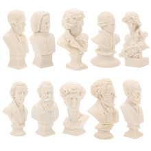 White 20 Harz Gussformen Kleine Gipsfigur Dekorationen