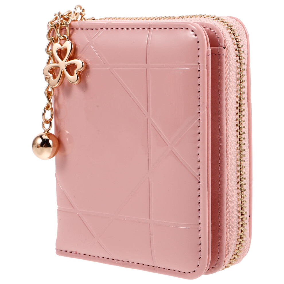 Raindrops Kleine Portemonnee Vrouwen Gewatteerd Roze Pu-image