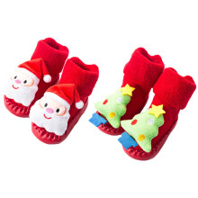 4 Paar Kerst Anti-Slip Peuters