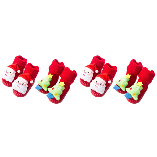 4 Paar Kerst Anti-Slip Peuters 1