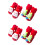 4 Paar Kerst Anti-Slip Peuters 5