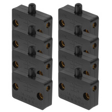 Raindrops 1 Set Led Kleiderschrankleuchten Für Schränke Schwarz Abs