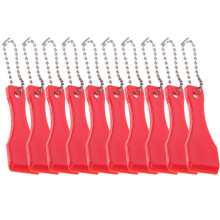 20Pièces Grattoirs Clé Porte-Billet Rouge Multiusage Pour Étiquettes