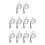 Flaggenmast Ringclips Flaggenhalterungen Transparent 8 4