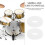100Pz Rondelle Drum Set Per Casa E 9