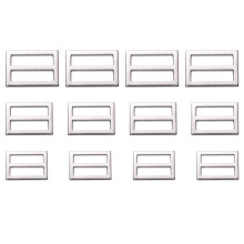 30Pcs Metal Buckles Silver Roller Pin Adjustable Strap Buckles