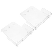 2 Acrylhalter Transparente Leiste Büro Durchsichtig
