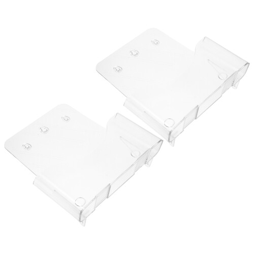 2 Acrylhalter Transparente Leiste Büro Durchsichtig