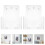 2 Acrylhalter Transparente Leiste Büro Durchsichtig 11