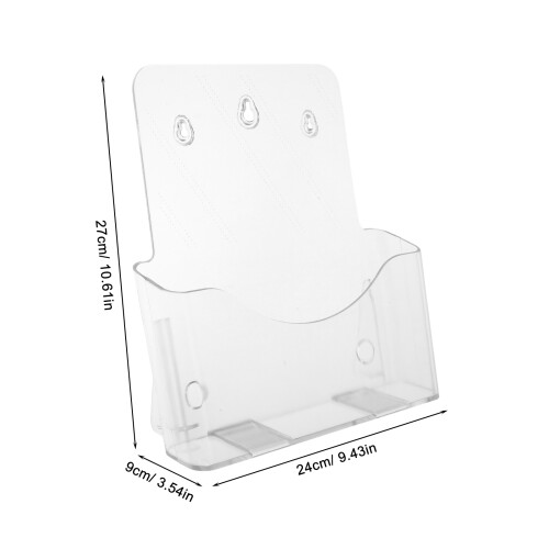 2 Acrylhalter Transparente Leiste Büro Durchsichtig 1