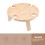 Serviertisch Beige Holz 1 Satz 29,95 X 29,95 X 15,98 Cm 9