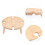 Serviertisch Beige Holz 1 Satz 29,95 X 29,95 X 15,98 Cm 4