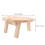 Serviertisch Beige Holz 1 Satz 29,95 X 29,95 X 15,98 Cm 3