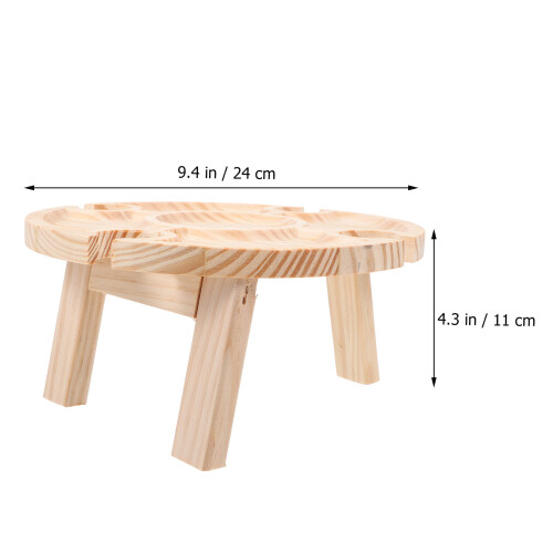 Serviertisch Beige Holz 1 Satz 29,95 X 29,95 X 15,98 Cm 2