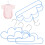 5St Kleiderbügel Kunststoff Kinderpullover Set 4