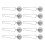 10Pcs Stainless Steel Tea Strainers Mesh Infusers for Loose Tea Silver 1
