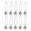 10Pcs Stainless Steel Tea Strainers Mesh Infusers for Loose Tea Silver 3