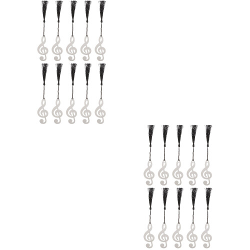20 Metall Musiknoten Lesezeichen 2