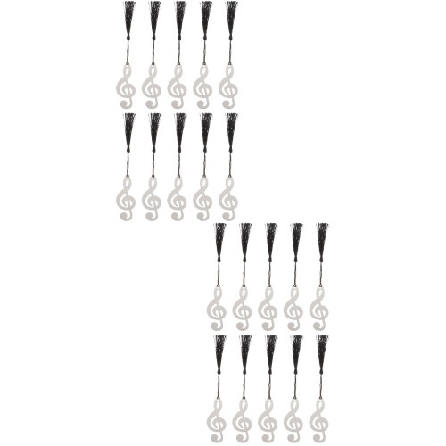 20 Metall Musiknoten Lesezeichen 1