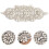 Hochzeitsdekoration Patch Brautgürtel Applikation Silber 1 5