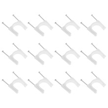 1Set Praktische Weißstahl Kabelschellen Für Kabel
