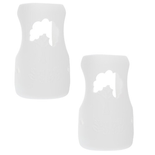 2 Babyflesbeschermers Wit Herbruikbaar Ouders