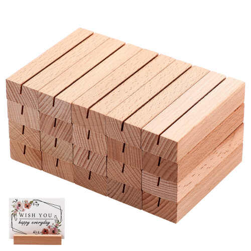 Schild Position Kartenhalter Khaki Holz 20