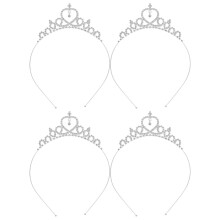 12Stk Brautkrone Weiß Kristall Haarschmuck Damen Hochzeit