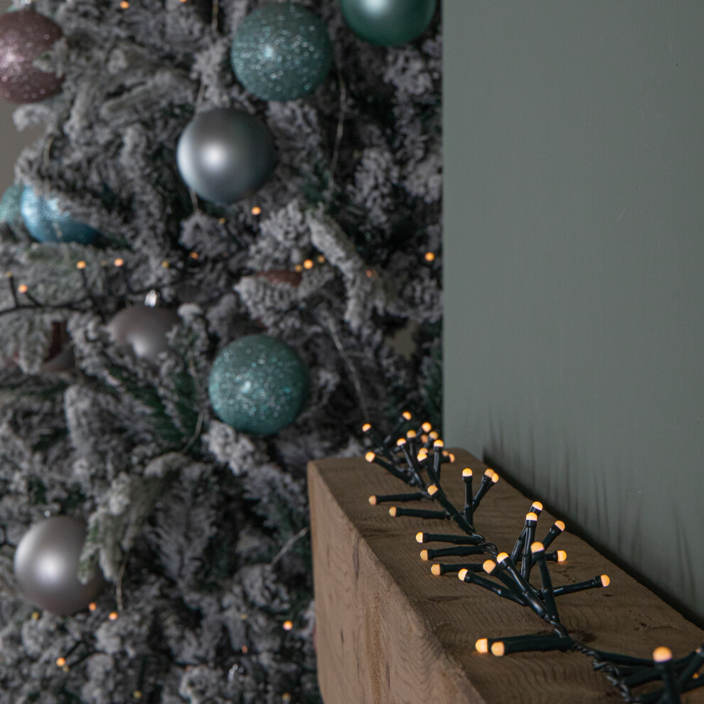 Premier 9M 360 Led Battery Operated Christmas Berrybrights String Lights In Warm White