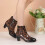 1Paire Bottes Imperméables Talon Mode PVC Antidérapantes 8