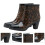 1Paire Bottes Imperméables Talon Mode PVC Antidérapantes 6