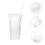 Milk Tea Becher Mit Deckel Transparent 5