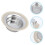 1Pack Hocktoiletten Abdeckung 4,3x4,3 Zoll 2