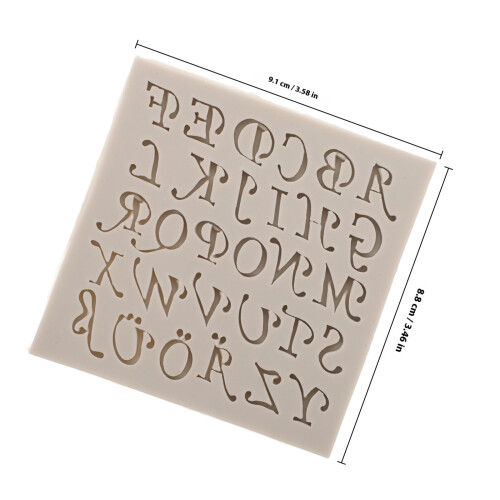 Wachsform Buchstabenformen Silikon Hellgrau 1 Satz Zum 1