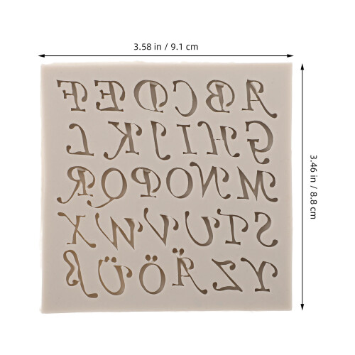 Wachsform Buchstabenformen Silikon Hellgrau 1 Satz Zum 2