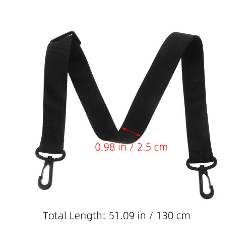 Sangle Remplaçable Noire Nylon Pour Porte-Tube Affiche 1
