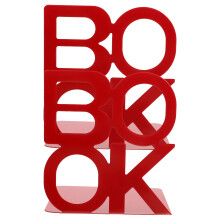 Zehuanyu Aktenordner Buch Metall Buchstütze Büro 14x13 Cm Rot