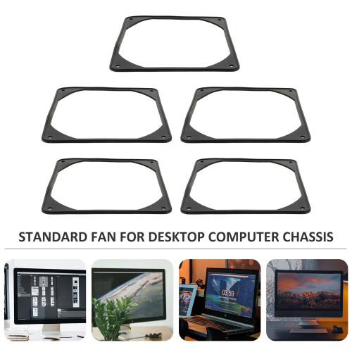 5X Schwarze Lüfterdichtung Für PC-Gehäuse 1
