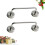 Piercing Sieraden Set Lichaamskunst 2 0,8x0,3x0,1 Inch 11