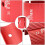 Raindrops 2St Fietsstuur Koppeling Adapter Rood 10