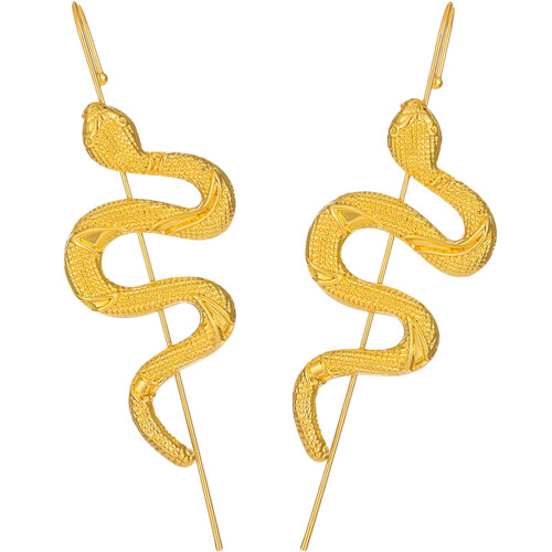 Snake- Oorbellen Vrouwen 2 Set 7,3X1 Cm