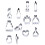 12 Hochzeit Keks Ausstecher Metall Set 9