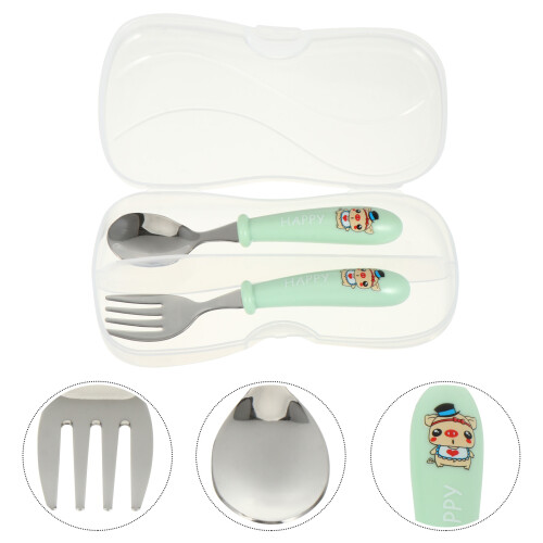 1 Set Babygeschirr Gabel Tragbar 1