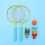 Masteelf Rackets Badminton Kinderen Fijne Afwerking Set 6