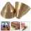 2St Bel Klankrijk Percussie Instrument Kinder Gebruik Goud 7